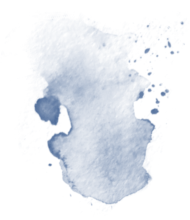Blue Ink Splash Illustration 